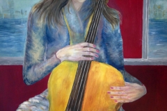 Girl with Cello by Sue Brelade